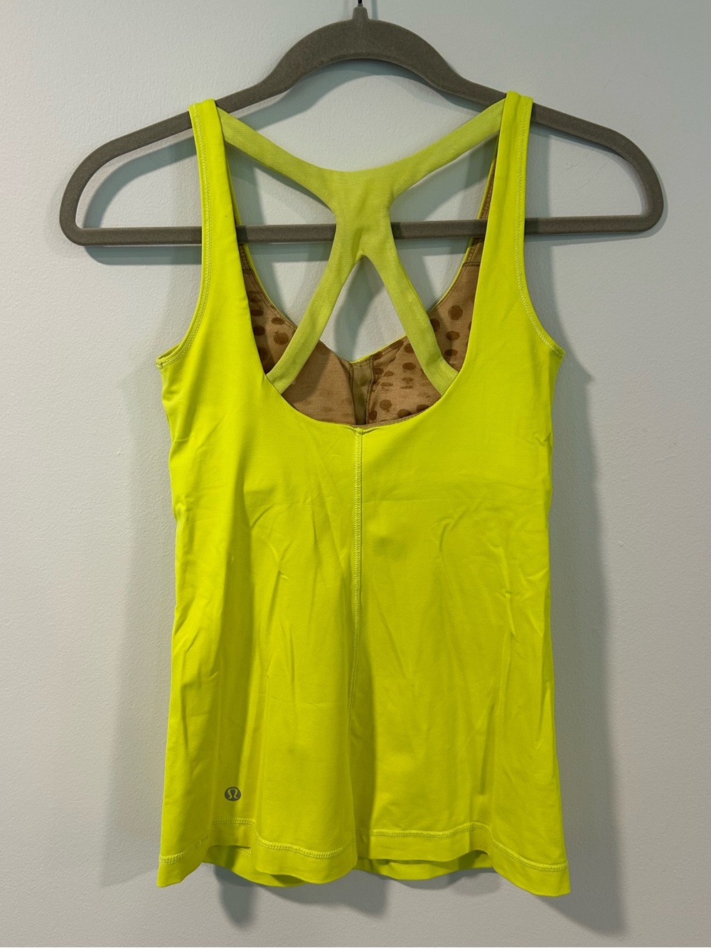 Lululemon Optimal Tank Ray (Neon Yellow) Size 4 - Picture 3 of 6